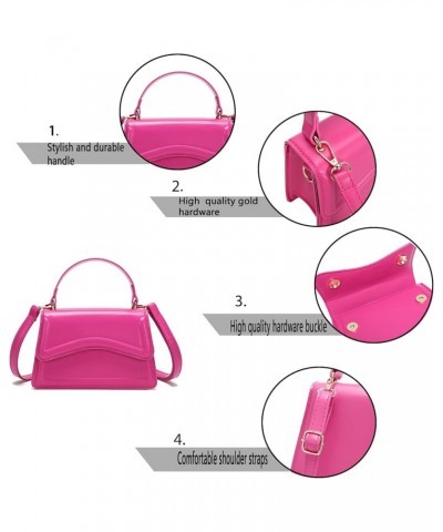 Stylish and Simple Crossbody Bag Small Square bag Purses for Women Satchel Shoulder bag Bag Purse 1hot Pink $15.89 Crossbody ...