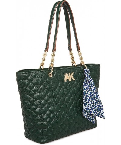 Quilted Chain Tote Evergreen $29.38 Shoulder Bags