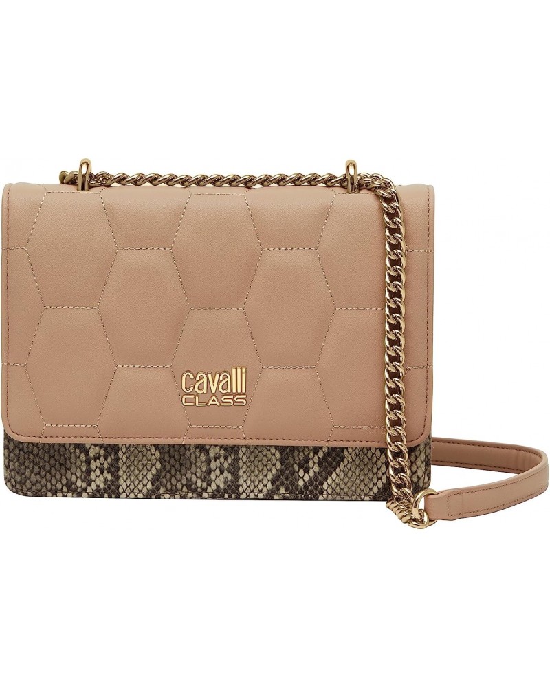 Cavalli Class VERONA Caramel Medium Structured Shoulder Bag for womens $48.05 Shoulder Bags