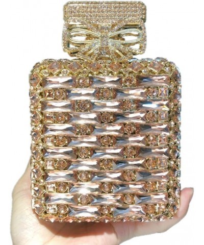 Perfume Clutch Bag Wedding Purse Luxury Evening Crystal Party Stone Ladies Clutches Bag for Women Party Prom Champagne $49.39...