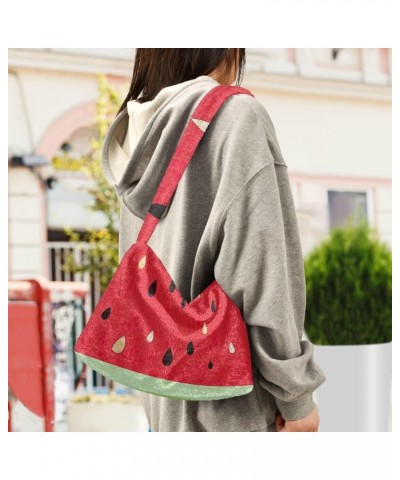 Fantasy Flowers And Birds Women Handbags Shoulder Bag, Comfy Shoulder Bag, Shoulder Handbag Women Fruit Watermelon Juice Orga...