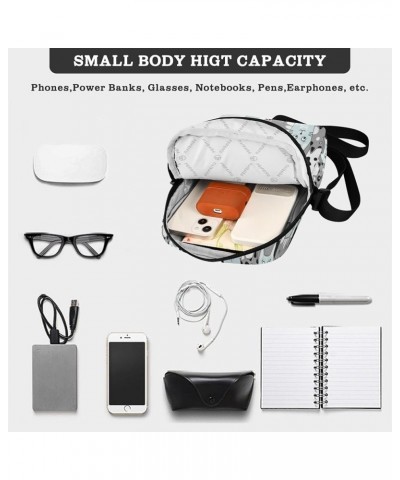 Small Shoulder Messenger Bags Women and Men Mini Adjustable Crossbody Handbag Multicoloured62 $9.68 Crossbody Bags