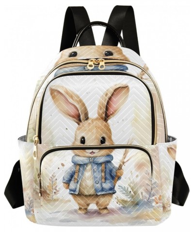 Mini Backpack Purse for Women, Bunny Travel Bag Casual Daypack Shoulder Bag Small $12.80 Backpacks