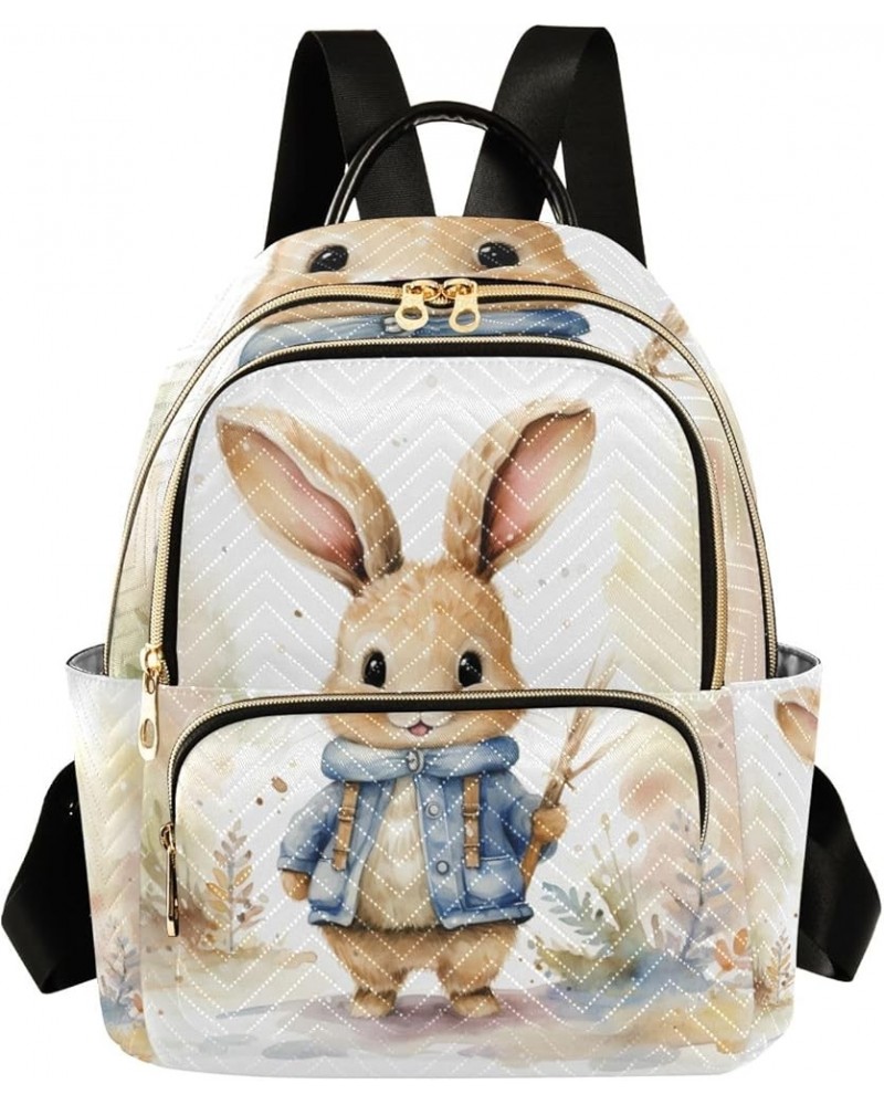 Mini Backpack Purse for Women, Bunny Travel Bag Casual Daypack Shoulder Bag Small $12.80 Backpacks