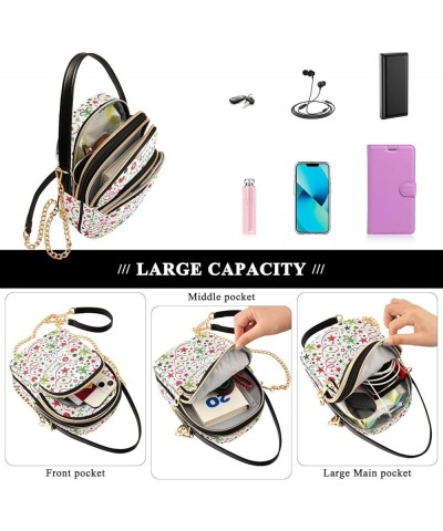 Small Crossbody Handbag for Women Mini Over Shoulder Purse with Three Zippered Pockets Durable Shoulder Bag Color-hf001 $13.5...