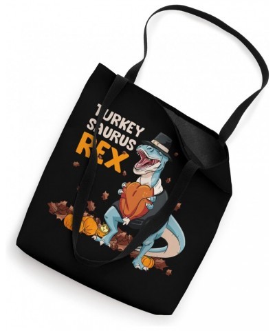 Dinosaur Thanksgiving Boy Turkey Saurus T rex Pilgrim Gobble Tote Bag $13.62 Totes