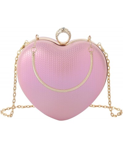 Mily Heart Shape Clutch Bag Messenger Shoulder Handbag Tote Evening Bag Purse 7650+pink $16.12 Evening Bags