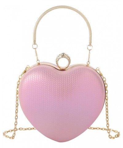 Mily Heart Shape Clutch Bag Messenger Shoulder Handbag Tote Evening Bag Purse 7650+pink $16.12 Evening Bags