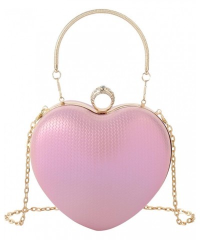 Mily Heart Shape Clutch Bag Messenger Shoulder Handbag Tote Evening Bag Purse 7650+pink $16.12 Evening Bags