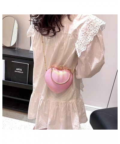 Mily Heart Shape Clutch Bag Messenger Shoulder Handbag Tote Evening Bag Purse 7650+pink $16.12 Evening Bags