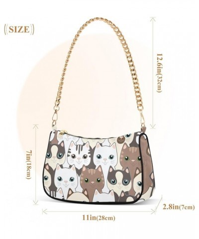 Flamingo Retro Tree Tote Shoulder Clutch Bag, Handbags Small, Simple Handbags for Women Funny Cats $14.70 Evening Bags