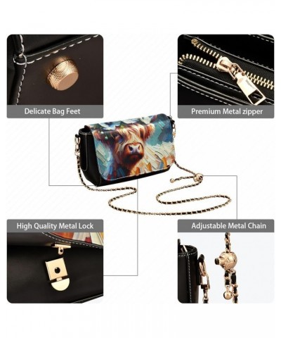 Crossbody Bags for Women Trendy Women's Black Shoulder Bag Small PU Leather Flap Cross Body Bag Handbags Pattern24 $16.39 Cro...