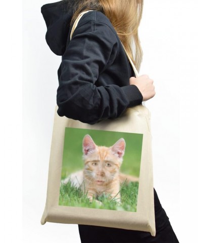 Nicolas Cage Ginger Cat Tote bag for Women And Men Graphic Shoulder Bags Casual Cloth Purses and Aesthetic Handbags $22.98 Totes