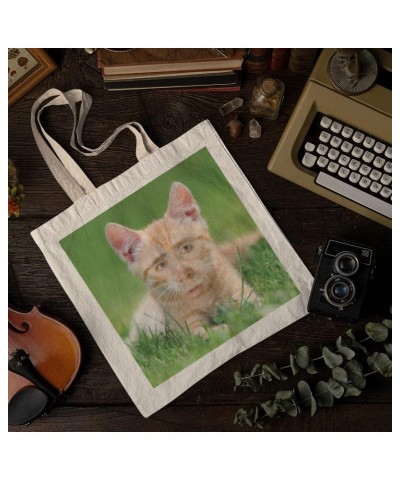 Nicolas Cage Ginger Cat Tote bag for Women And Men Graphic Shoulder Bags Casual Cloth Purses and Aesthetic Handbags $22.98 Totes