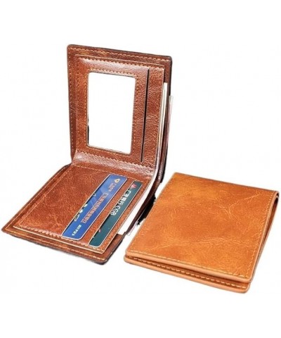 Man Wallet for Men Men's Genuine Leather Wallet Cowhide Money Clip, Multi-Card Position high-Grade Men's Leather Clip Short C...