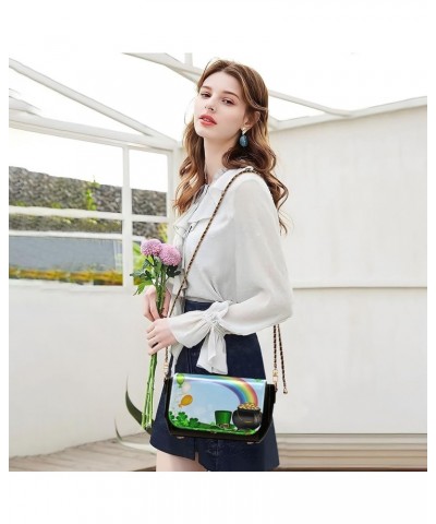 Crossbody Bags for Women Trendy Women's Black Shoulder Bag Small PU Leather Flap Cross Body Bag Handbags Pattern11 $16.39 Cro...