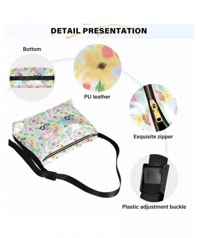 Flowers Floral Truck Crossbody Bag for Women Men with Adjustable Strap PU Leather Shoulder Hobo Purse Bag 20852916 $15.51 Sho...