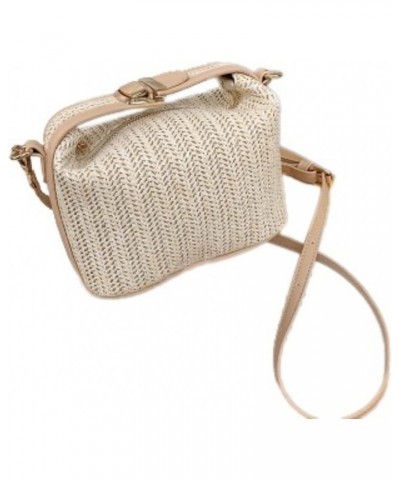 Straw Crossbody Bags for Women Small Knitting Summer Female Purse and Handbag Vacational Beach Shoulder Bags (White) $29.60 T...