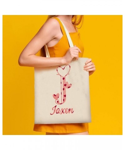 Canvas Tote Bag Monogram Initial Letter I Reusable Shopping Bags Cute Canvas Handbag for Women Style-4 $8.15 Shoulder Bags