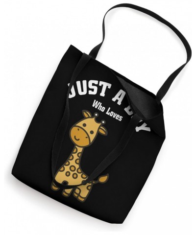 Just A Boy Who Loves Giraffes I Boys Giraffe Tote Bag $13.00 Totes