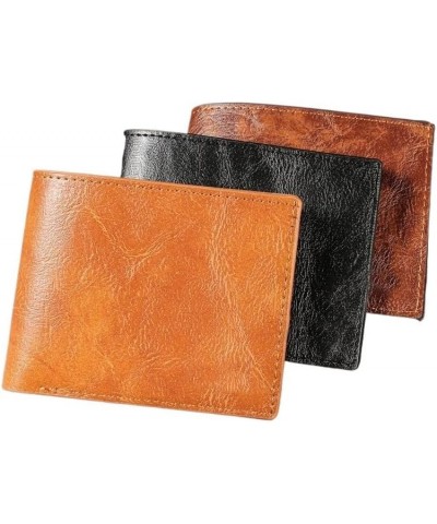 Man Wallet for Men Men's Genuine Leather Wallet Cowhide Money Clip, Multi-Card Position high-Grade Men's Leather Clip Short C...