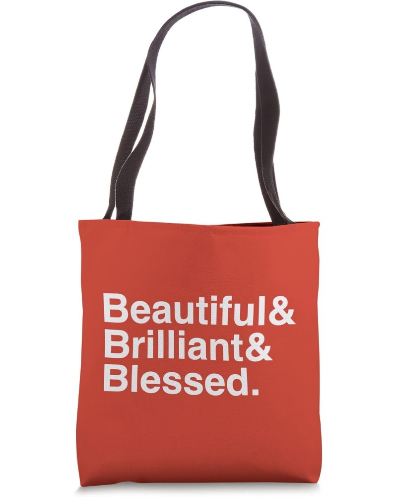 BEAUTIFUL & BRILLIANT & BLESSED Tote Bag $15.64 Totes