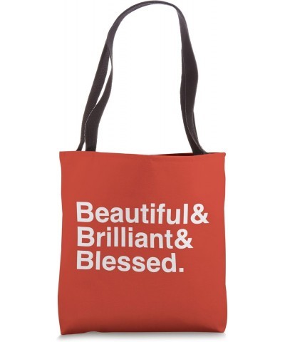 BEAUTIFUL & BRILLIANT & BLESSED Tote Bag $15.64 Totes