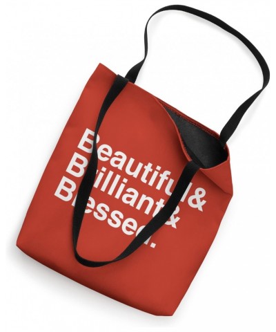 BEAUTIFUL & BRILLIANT & BLESSED Tote Bag $15.64 Totes