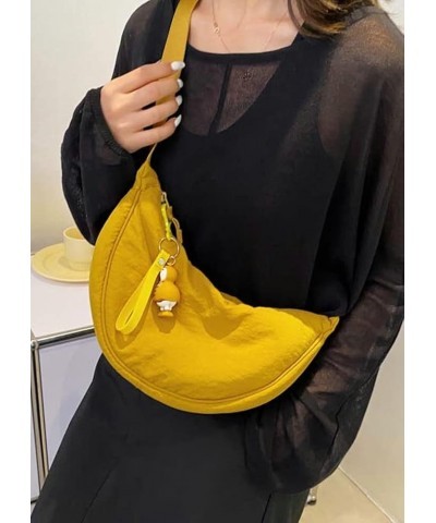 Crossbody Bag Hobo Sling Crescent Bag Women Men Trendy Small Shoulder Bag Purse Dumpling Bag Casual Handbag Adjustable Strap ...