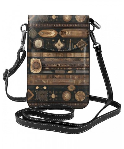 Bohemian Style Leather Cross Body Flip Phone Bag With Detachable Shoulder Straps, Used For Travel, Dating, Holiday Gifts $20....