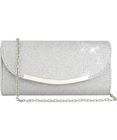 Clutch Purses for Women Sparkly Sequins Glitter Envelope Evening Bag Formal Wedding Clutch Party Purse Handbag Silver $12.64 ...