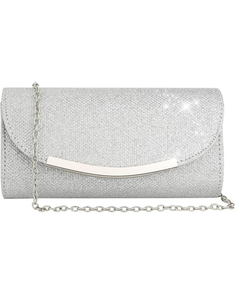 Clutch Purses for Women Sparkly Sequins Glitter Envelope Evening Bag Formal Wedding Clutch Party Purse Handbag Silver $12.64 ...