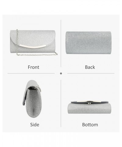 Clutch Purses for Women Sparkly Sequins Glitter Envelope Evening Bag Formal Wedding Clutch Party Purse Handbag Silver $12.64 ...