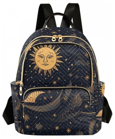 Mini Backpack Purse for Women, Ethnic Sun Stars Travel Bag Casual Daypack Shoulder Bag Small $14.08 Backpacks