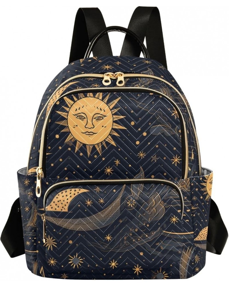 Mini Backpack Purse for Women, Ethnic Sun Stars Travel Bag Casual Daypack Shoulder Bag Small $14.08 Backpacks