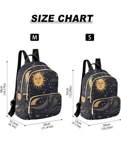 Mini Backpack Purse for Women, Ethnic Sun Stars Travel Bag Casual Daypack Shoulder Bag Small $14.08 Backpacks