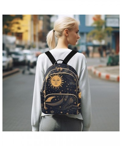 Mini Backpack Purse for Women, Ethnic Sun Stars Travel Bag Casual Daypack Shoulder Bag Small $14.08 Backpacks