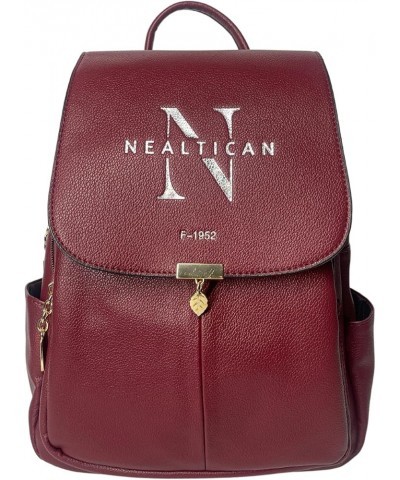 NEALTICAN F-1952 Women Backpack Purses Leather Female Vintage Bag (red) Red $19.20 Backpacks