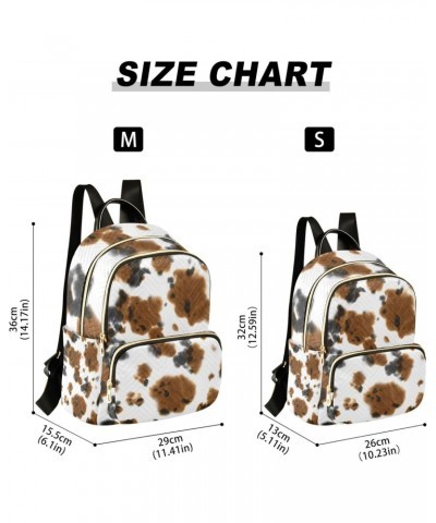 Watercolor Cow Print Tie Dye Backpack for Women $17.81 Backpacks