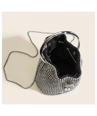 Women Full Diamonds Bucket Handbag Rhinestone Clutch Purse Evening Clutch for Women Party Prom Cocktail Wedding Green L $19.9...