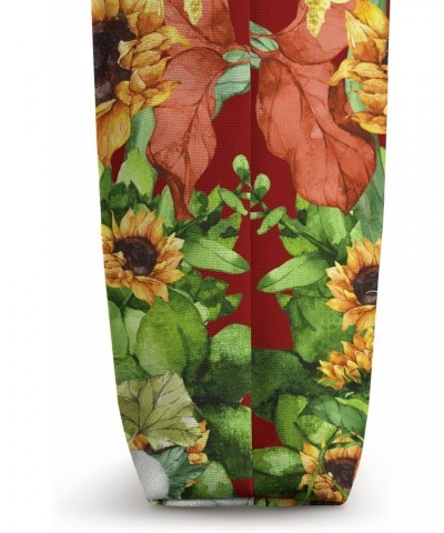 Sunflower Pattern Autumn Gnome For Women Pumpkin Fall Yall Tote Bag $17.10 Totes