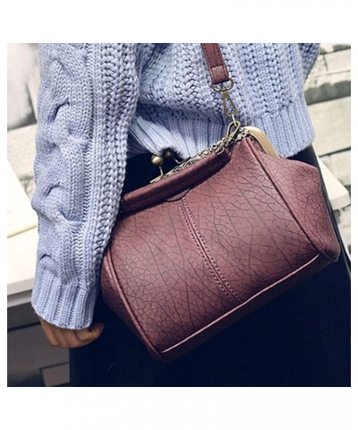 Women Bag Party Wedding Banquet PU Vintage Clutch Evening Crossbody Handbag Shoulder Tote Bag Dark Red $16.58 Evening Bags