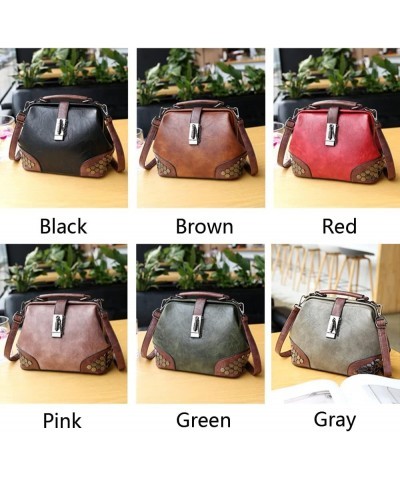 Women Tote Bag Buckle Shoulder Bags Small Handbag Fashion Crossbody Bags Purse-Green Green $34.86 Totes