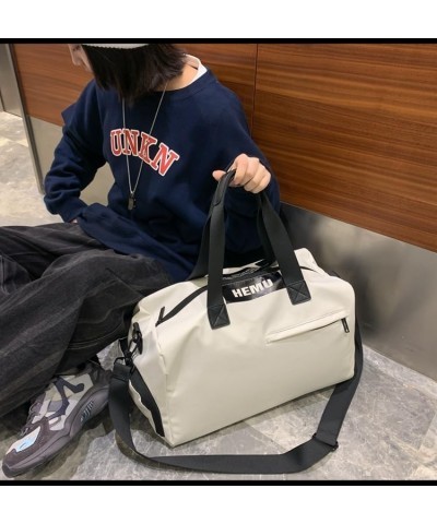 Stylish Gym Crossbody Bag Casual travel bag For Men and Women Daily use WaterProof gift choice White $16.45 Backpacks