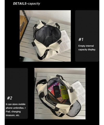 Stylish Gym Crossbody Bag Casual travel bag For Men and Women Daily use WaterProof gift choice White $16.45 Backpacks