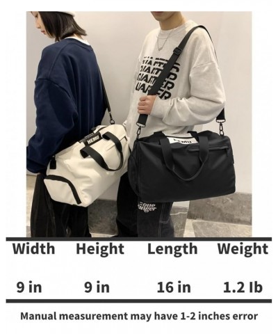 Stylish Gym Crossbody Bag Casual travel bag For Men and Women Daily use WaterProof gift choice White $16.45 Backpacks