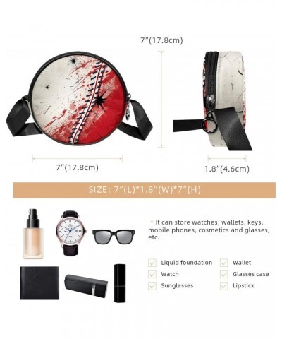 Crossbody Bags for Women,Crossbody Bag Men,Small Sling Bag,Baseball Texture,Crossbody Purse $9.22 Crossbody Bags