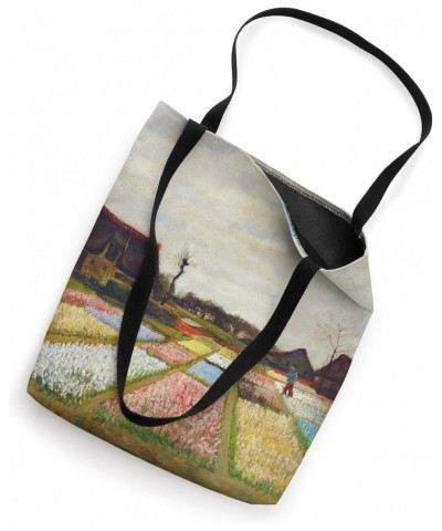 Vincent Van Gogh Tulip Fields with Gardener Accent Tote Bag $11.34 Totes