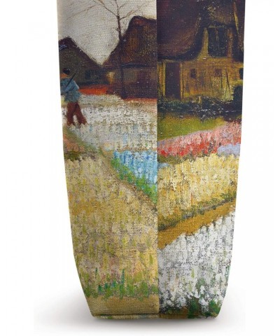 Vincent Van Gogh Tulip Fields with Gardener Accent Tote Bag $11.34 Totes