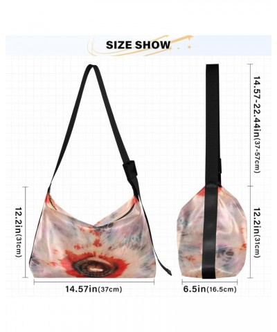 Retro Tie Dye Womens Shoulder Bag Hobo Crossbody Leather Casual Tote Bag for Women Large Ethnic Style Handbag Shopping Bag $1...